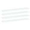 Image de Wandschappen 4 st 60x10x1,5 cm bewerkt hout wit805202
