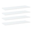 Image de Panneaux de bibliothèque - - 4 pcs - Bois d'ingénierie - Blanc - 60 x 20 x 1,5 cm