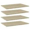 Image de Wandschappen 4 st 60x40x1,5 cm bewerkt hout sonoma eikenkleurig805256