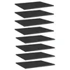 Image de Wandschappen 8 st 60x50x1,5 cm bewerkt hout hoogglans zwart805279