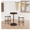 Image de Salon de jardin resine tressee marron 3 pieces 2 personnes