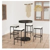 Image de Ensemble de Bar de Jardin 5 pcs avec Coussins Mobilier de Bistrot Salon de Jardin Ensemble de Salle à Manger 3064762