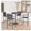 Image de Ensemble de Bar de Jardin 5 pcs Mobilier de Bistrot Ensemble de Salle à Manger d'Extérieur Salon de Jardin Résine 3064773