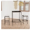 Image de Ensemble de Bar de Jardin 3 pcs et Coussins Table et Chaises de Patio Salon de Jardin Mobilier de Terrasse Extérieur 3064816