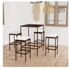 Image de Ensemble de Bar de Jardin 5 pcs et Coussins Table et Chaises de Patio Salon de Jardin Mobilier de Terrasse Extérieur 3064819
