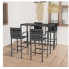 Image de Ensemble de Bar de Jardin 5 pcs Table et Chaises de Patio Mobilier de Terrasse Salon de Jardin Extérieur Résine 3064844