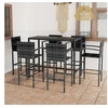 Image de Ensemble de Bar de Jardin 7 pcs Table et Chaises de Patio Salon de Jardin Mobilier de Terrasse Extérieur Résine 3064847
