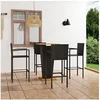 Image de 5-delige Tuinbarset zwart3064866