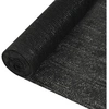 Image de Filet Brise-vue Filet d'Ombrage Filet d'Intimité Pare-vue de Jardin Terrasse Balcon Extérieur Perméable au Vent Noir 2x10 m PEHD 150 g/m² 149347