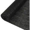 Image de Filet Brise-vue Filet d'Ombrage Filet d'Intimité Pare-vue de Jardin Terrasse Balcon Extérieur Perméable au Vent Noir 3,6x50 m PEHD 150 g/m²