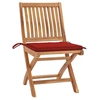 Image de Lot de 2 chaise en bois massif pliable H. 88 cm exterieur