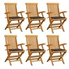 Image de Tuinstoelen 6 st met taupe kussens massief teakhout3062549
