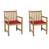 Image de Lot de 2 chaise en bois massif non pliable exterieur H. 90 cm bois