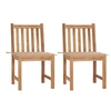 Image de Lot de 2 chaise H. 90 cm non pliable en bois massif exterieur