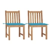 Image de Tuinstoelen 2 st met kussens massief teakhout3062920