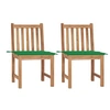 Image de Tuinstoelen 2 st met kussens massief teakhout3062921