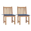 Image de Lot de 2 chaise en bois massif H. 90 cm bois exterieur