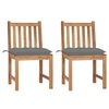 Image de Tuinstoelen 2 st met kussens massief teakhout3062932