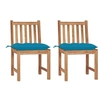 Image de Lot de 2 chaise polyester 90 cm bois