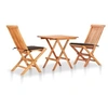 Image de Salon de jardin marron bois 3 pieces x 60.0 x 65.0 cm