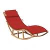 Image de Chaise longue en teck rouge L. 60 cm H. 73 cm non empilable non pliable