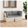 Image de Tuinbank 2-zits met kussens pallet vurenhout3063385