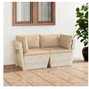 Image de Tuinbank 2-zits met kussens pallet vurenhout3063387