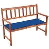 Image de Banc de jardin avec coussin 120 cm Bois d'acacia massif