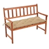 Image de Banc de jardin avec coussin 120 cm Bois d'acacia massif
