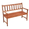 Image de Banc de jardin avec coussin 120 cm Bois d'acacia massif