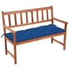 Image de Banc de jardin avec coussin 120 cm Bois d'acacia massif