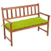 Image de Banc de jardin avec coussin 120 cm Bois d'acacia massif