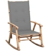 Image de Chaise à bascule avec coussin bambou3063904