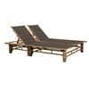 Image de Chaise longue pour 2 personnes avec coussins Bambou