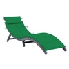 Image de Chaise longue L. 60 cm gris H. 51 cm en acacia pliable