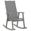 Image de Chaise interieur non pliable en bois massif H. 117 cm gris