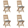 Image de Tuinstoelen 4 st inklapbaar met kussens massief acaciahout3064672