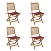 Image de Salon de jardin bois massif bois 4 pieces