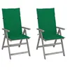 Image de Lot de 2 chaise polyester 110 cm vert