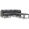 Image de Salon de jardin modulable polyethylene 7 personnes 7 pieces