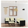 Image de Salon de jardin modulable polyethylene noir 5 pieces 60.0 x 60 x 60 5 personnes