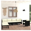 Image de Salon de jardin modulable polyethylene noir 7 pieces 7 personnes