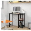 Image de Bureau d'ordinateur Noir 80x40x72 cm MDF et métal