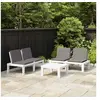 Image de Salon de jardin bois gris 3 pieces 65.0 x 65 x 33 4 personnes