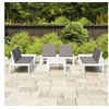 Image de Salon de jardin bois gris 6 pieces 65.0 x 65 x 33 6 personnes
