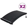Image de Panneaux de chauffage solaire de piscine courbés 2 pcs 110x65cm 3059850