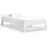 Image de Bedframe massief grenenhout wit 100x200 cm321999