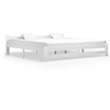 Image de Bedframe massief grenenhout wit 200x200 cm322004