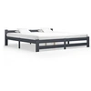 Image de Bedframe massief grenenhout donkergrijs 200x200 cm322025