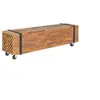 Image de Meuble TV 110x30x32,5 cm Bois de teck massif
